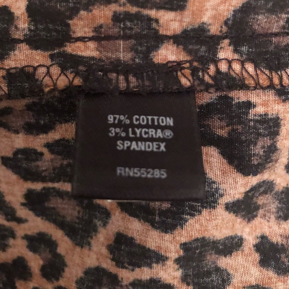 Express Designstudio Leopard Print Fitted Dress 6 - Picture 7 of 8